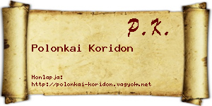 Polonkai Koridon névjegykártya